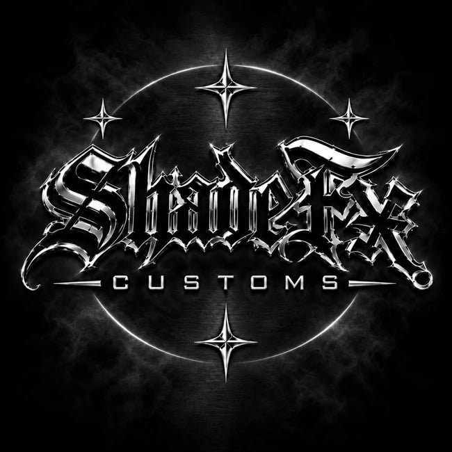 ShadeFX Customs chrome logo with stars